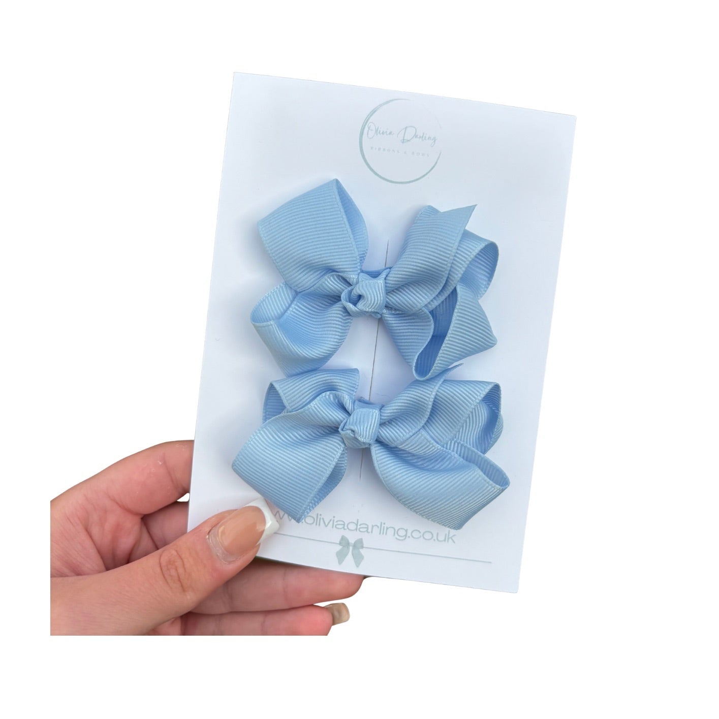 Pale Blue Boutique Bow Set