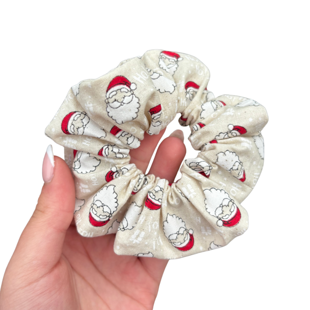 Santa Scrunchie – Festive Christmas Hair Accessory