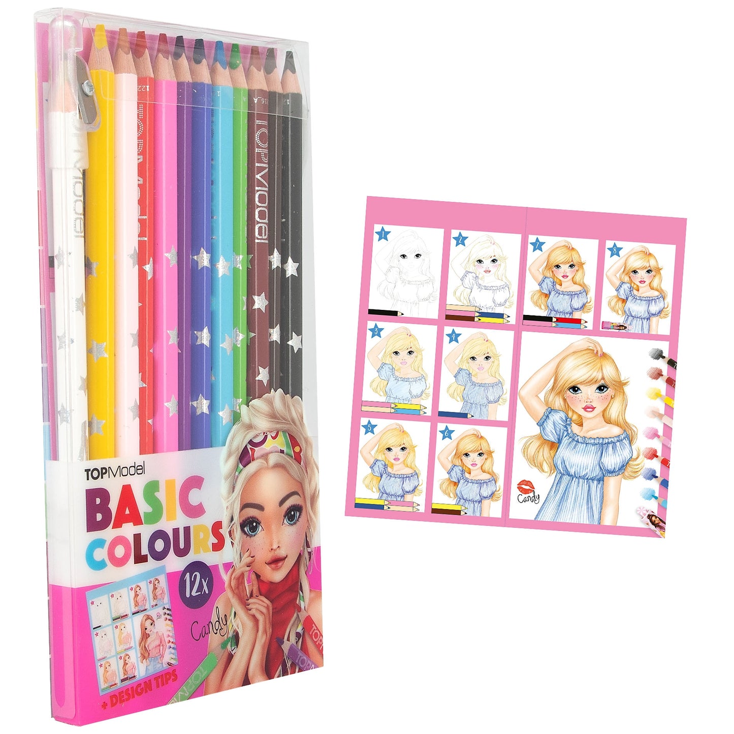 TOPModel Basic Colouring Pencil Set 12 Colours