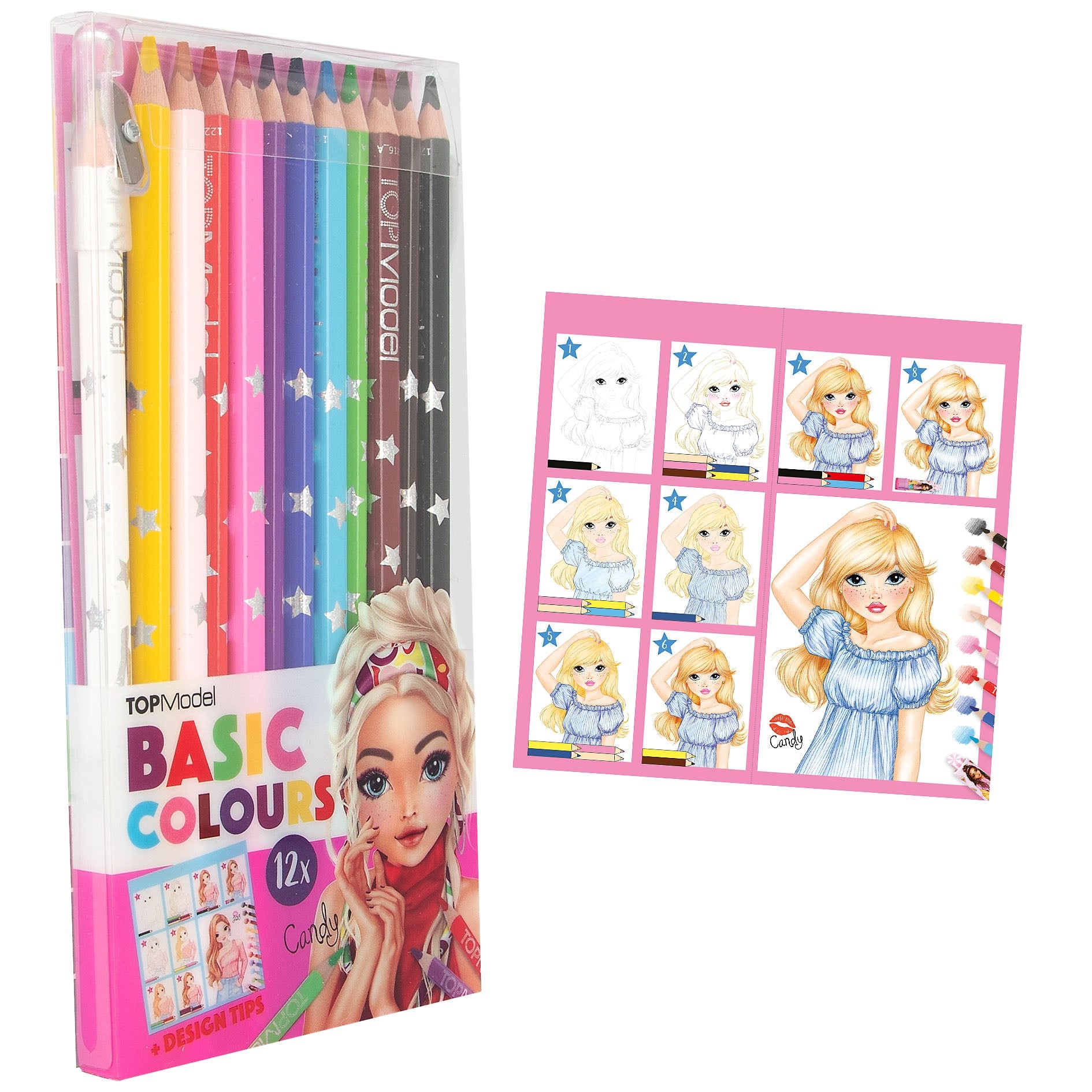 TOPModel Basic Colouring Pencil Set 12 Colours