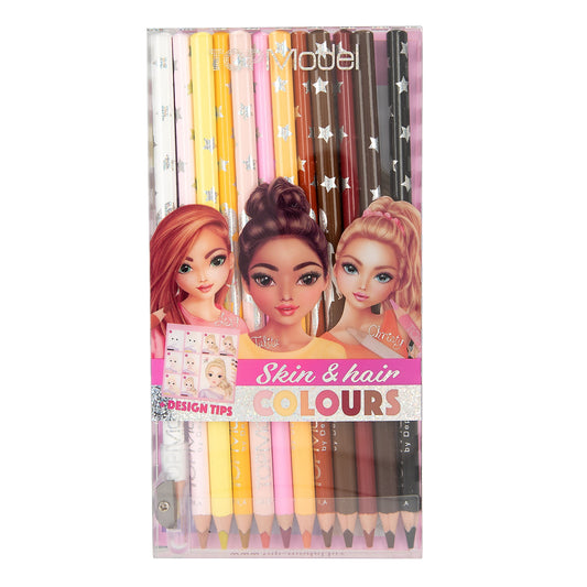 TOPModel Skin & Hair Colouring Pencil Set