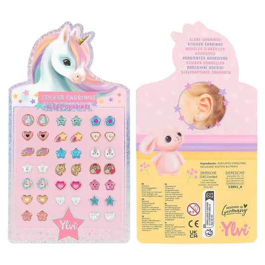 Ylvi Sticker Earrings Pink
