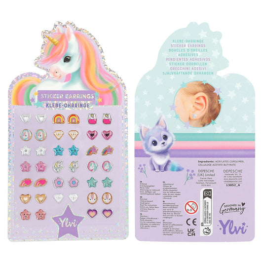 Ylvi Sticker Earrings Purple