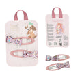 Princess Mimi Rose Bow Hair Clips