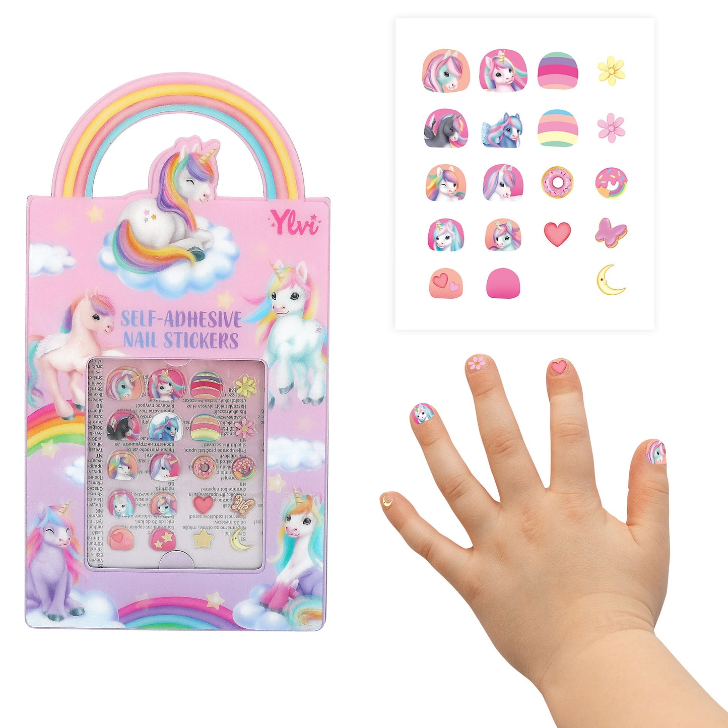 Ylvi Nail Sticker Pink