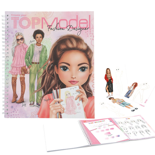 TOPModel Colouring Book Fashion Designer