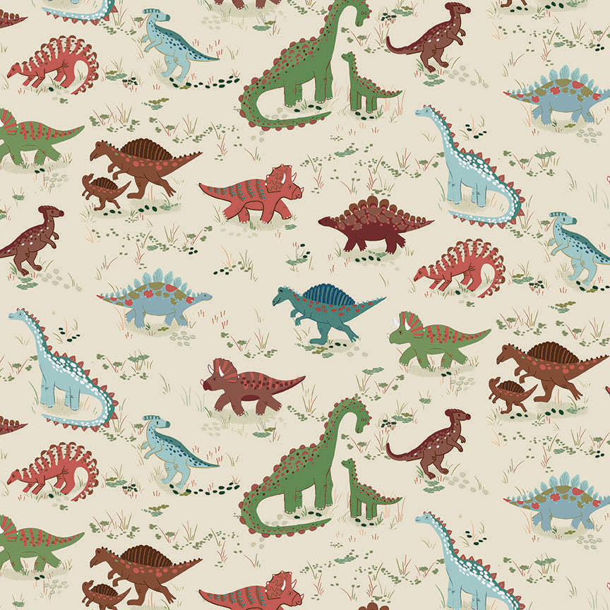 Makower Prehistoric Roam - Cream