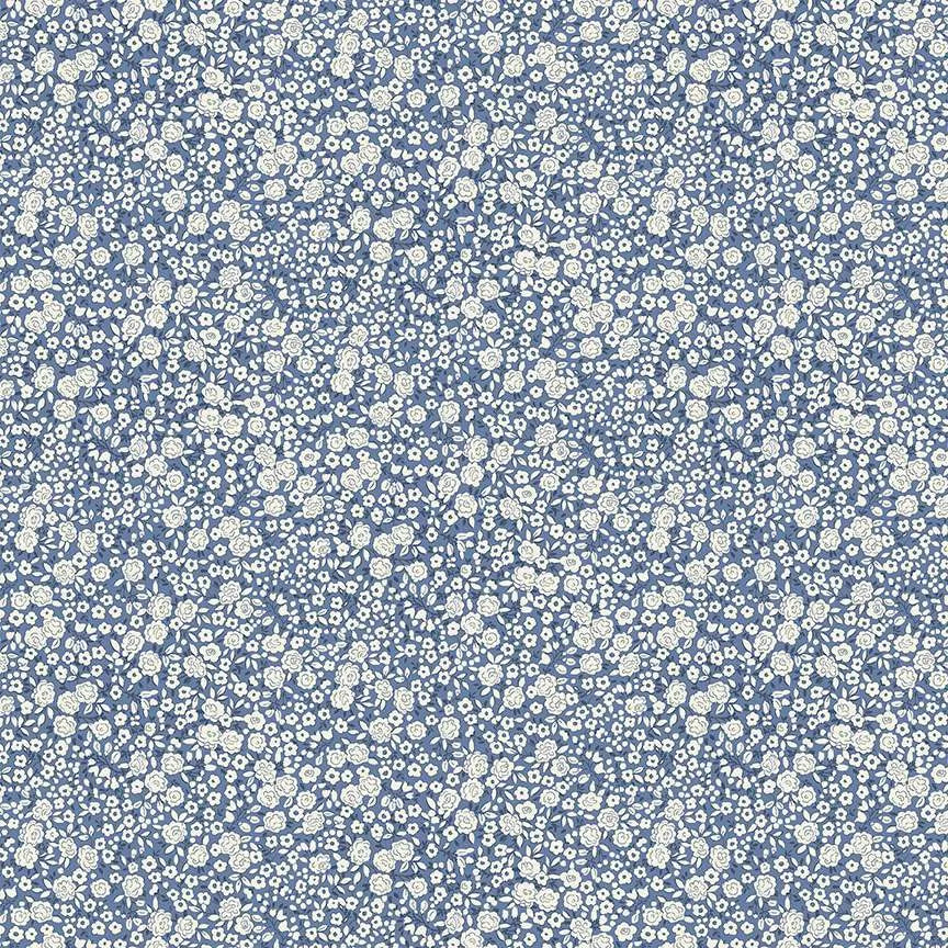 Makower Petite Fleur Blossom - Blue