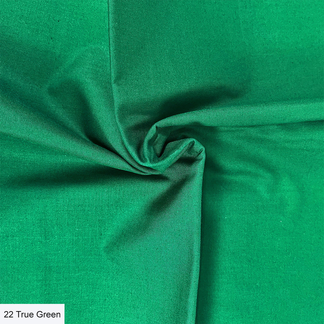 Make + Believe - Organic Premium Solid Cotton, True Green