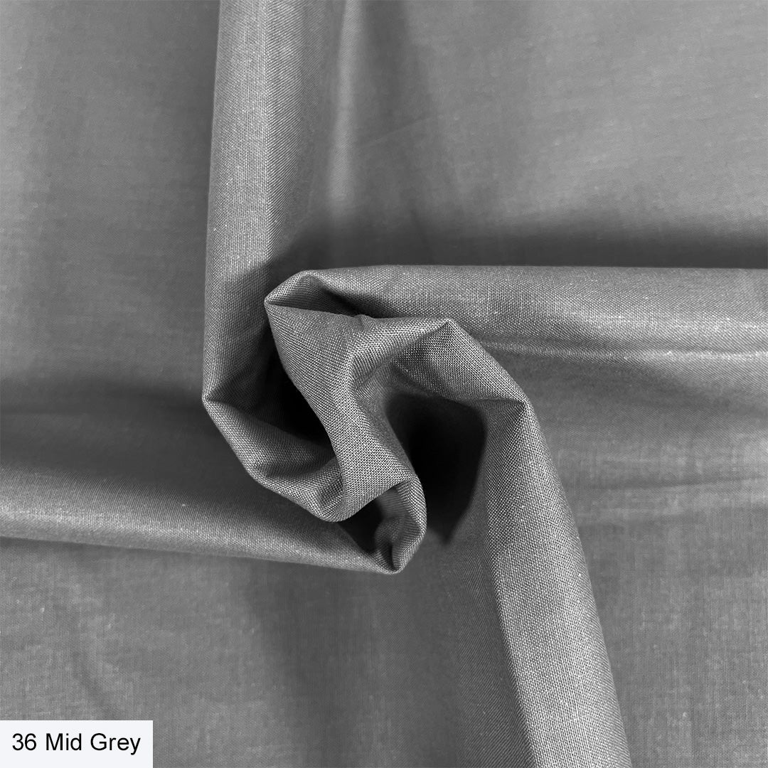 Make + Believe - Organic Premium Solid Cotton, Light Grey