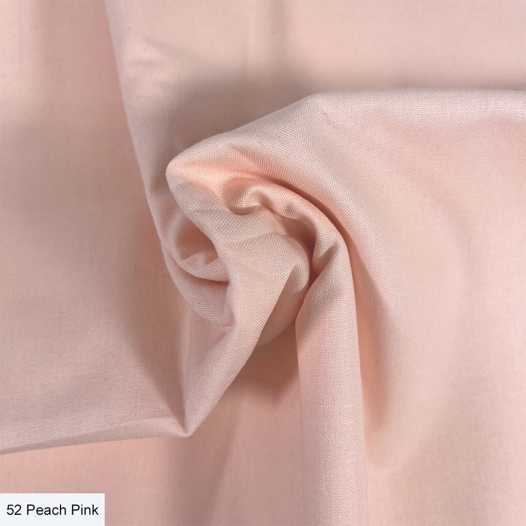 Make + Believe - Organic Premium Solid Cotton, Peach Pink