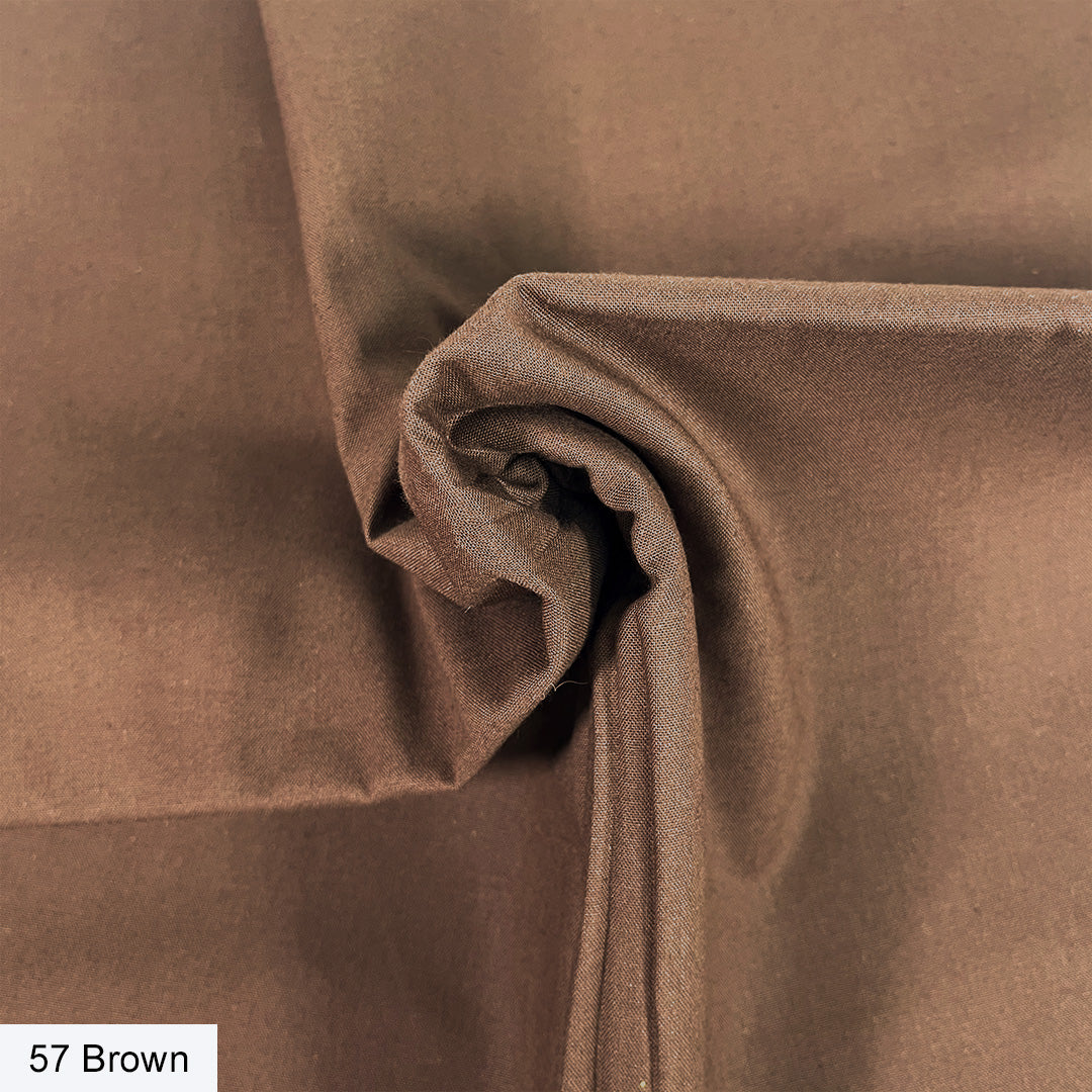 Make + Believe - Organic Premium Solid Cotton, Brown
