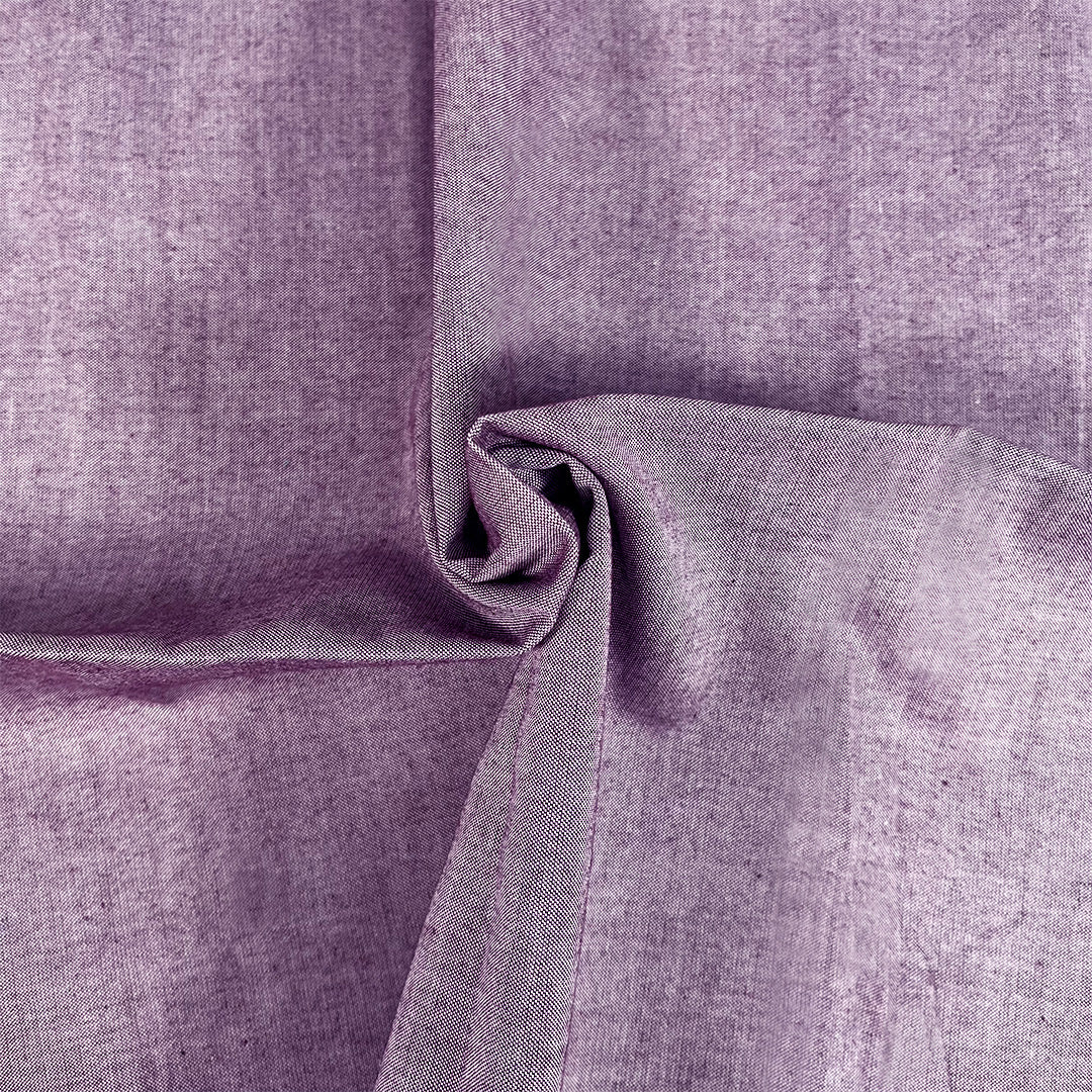 Make + Believe – Cotton Oxford Chambray, Plum