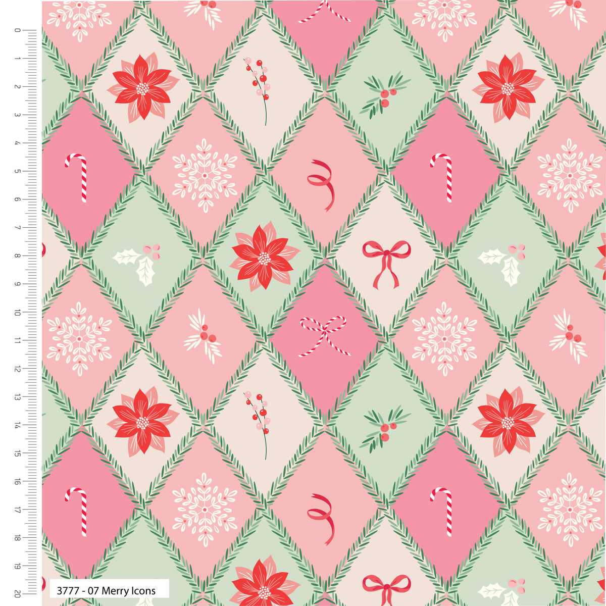Craft Cotton Co - Baubles & Bows, Merry Icons