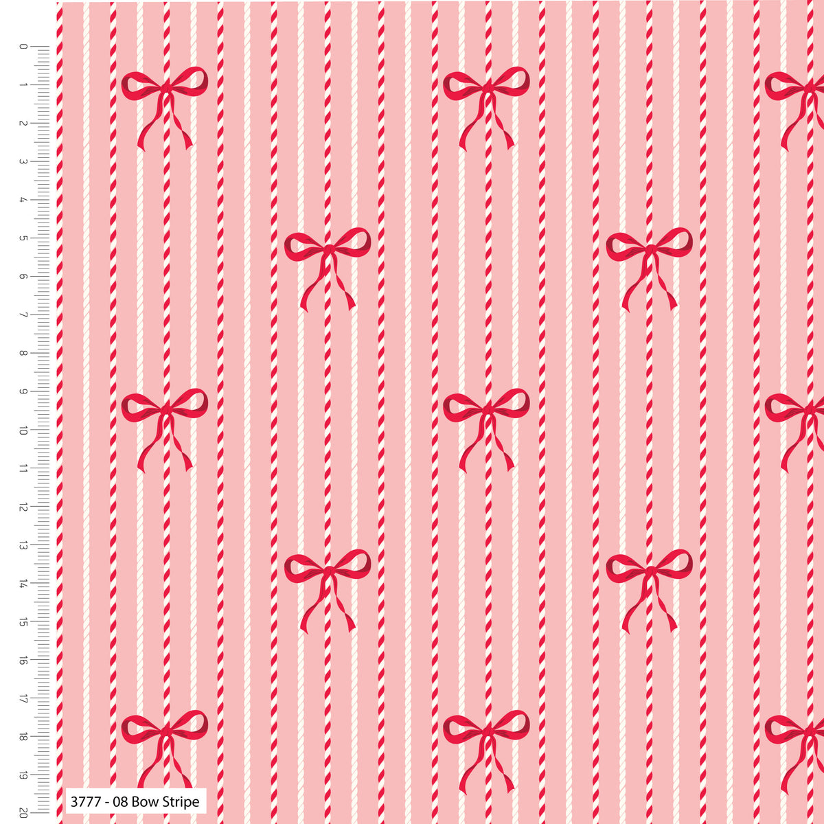 Craft Cotton Co - Baubles & Bows, Bow Stripe