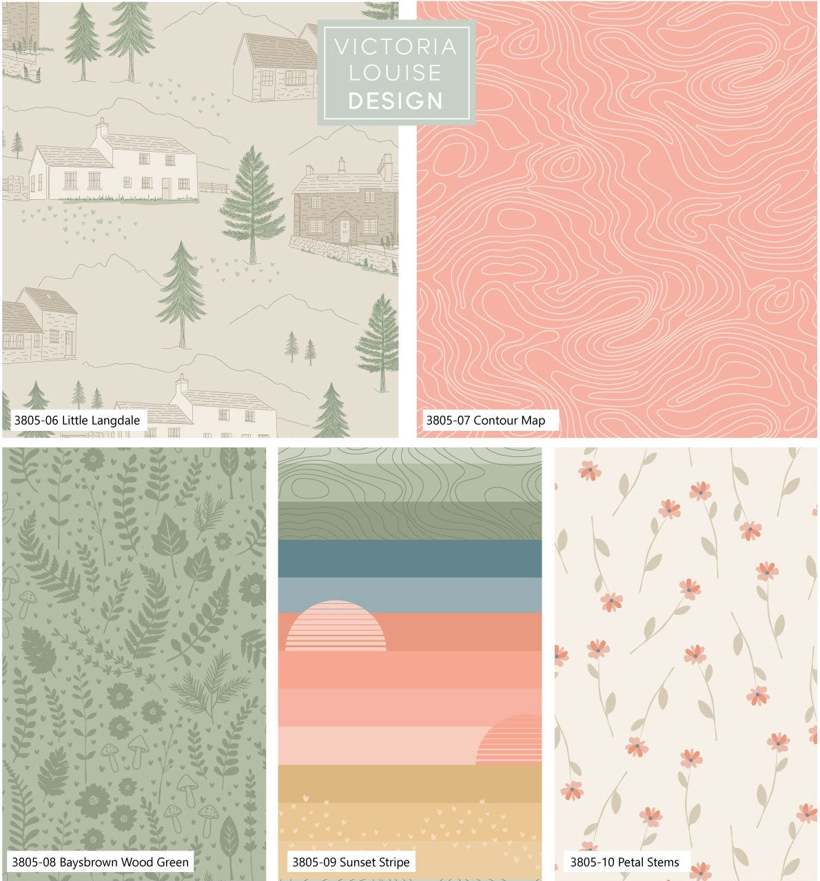 Craft Cotton Co - Langdale Valley Little Langdale Fat Quarter Pack