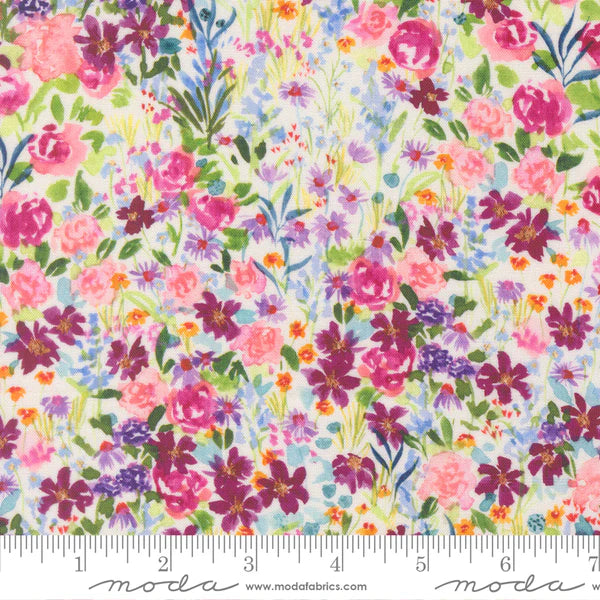 Moda - Soulstice, Ditsy Floral, Cloud