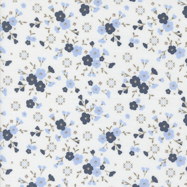 Moda - Sundrenched, Floral, Indigo