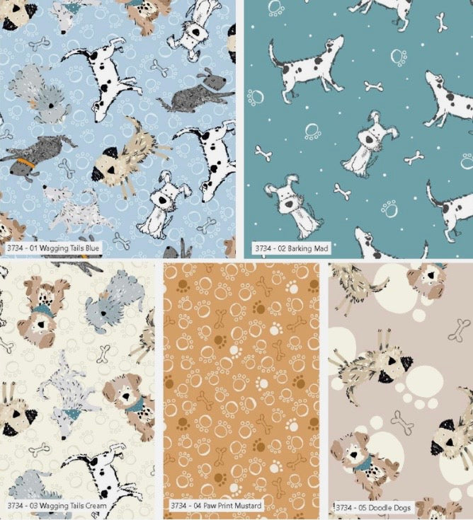 Ruff and Tumble by Susan Wheeler, Fat Quarters Pack
