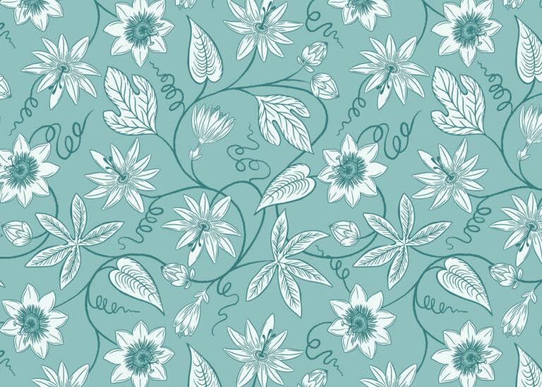 Lewis & Irene Passion Flower - Blue