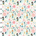 Rose & Hubble - Cotton Poplin, Fairy Design, Pink