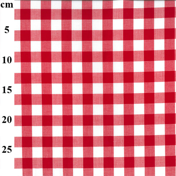 John Louden - Yarn Dyed, Cotton Gingham, Red