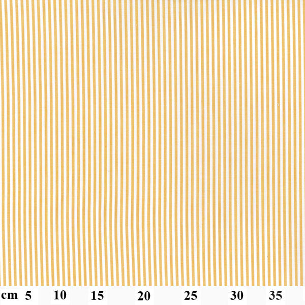 John Louden - Yarn Dyed Cotton, 3mm Stripes, Ochre