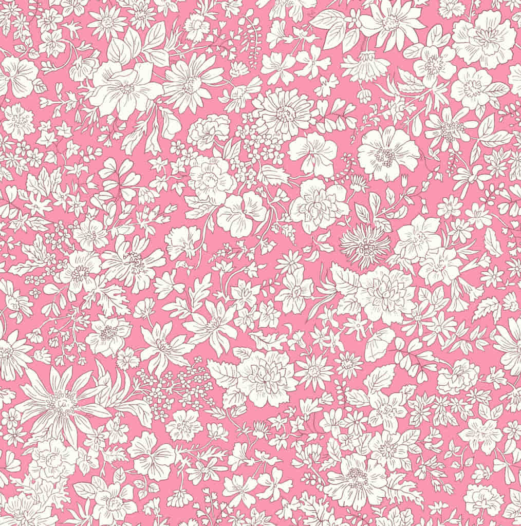 Liberty Fabrics - Emily Belle Brights, Fat Quarter, Vintage Pink
