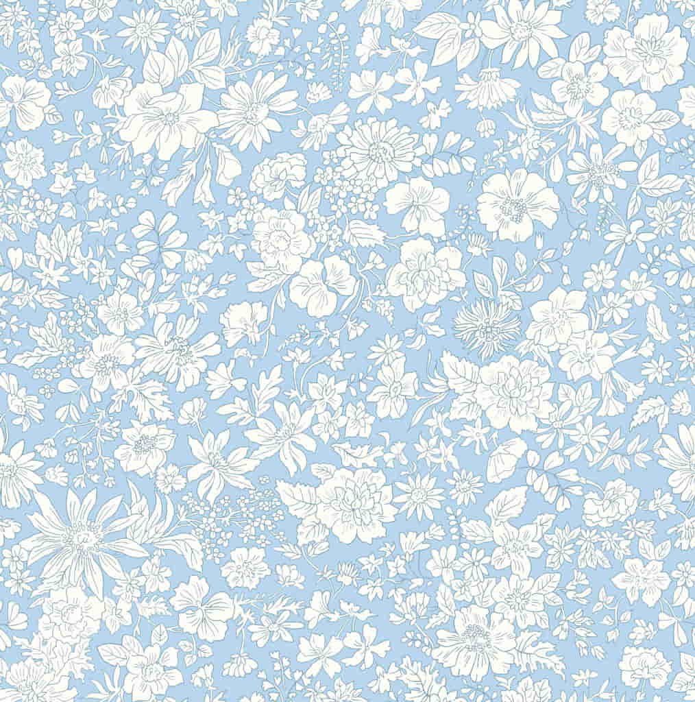 Liberty Fabrics - Emily Belle Brights, Fat Quarter, Blue Sky