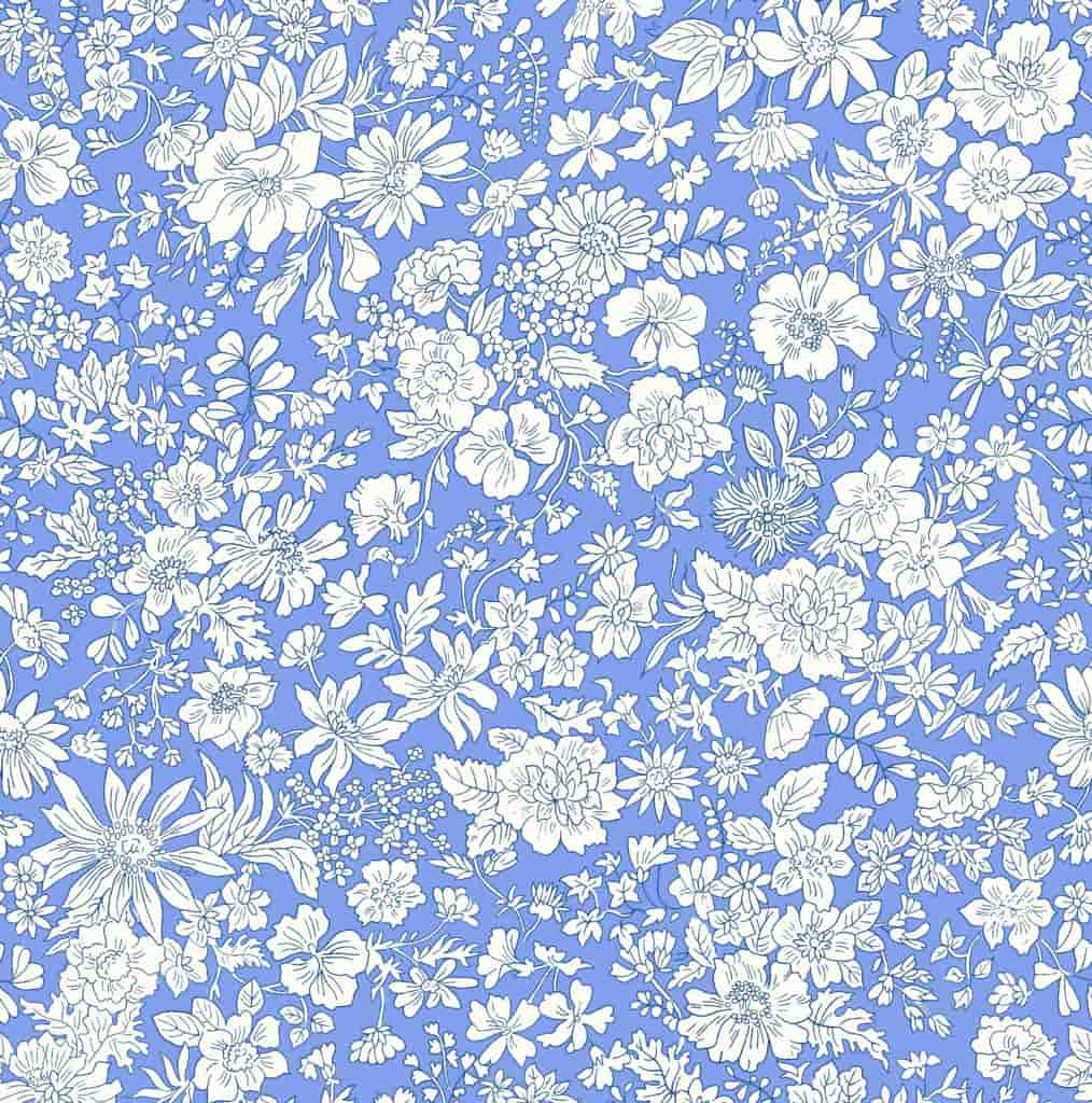 Liberty Fabrics - Emily Belle Brights, Fat Quarter, Marine Blue