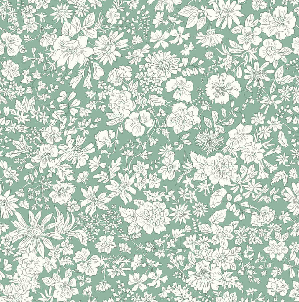 Liberty Fabrics - Emily Belle Brights, Olive Leaf