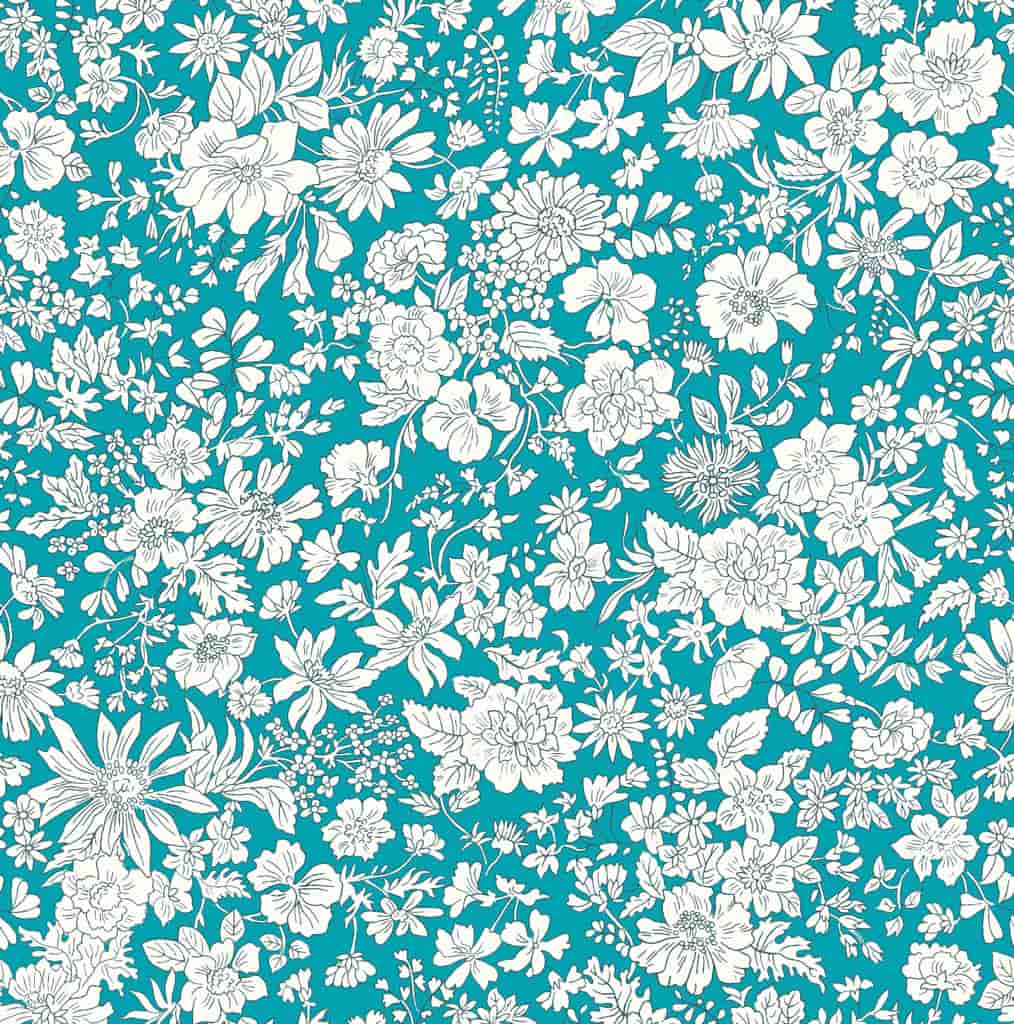 Liberty Fabrics - Emily Belle Brights, Fat Quarter, Peacock