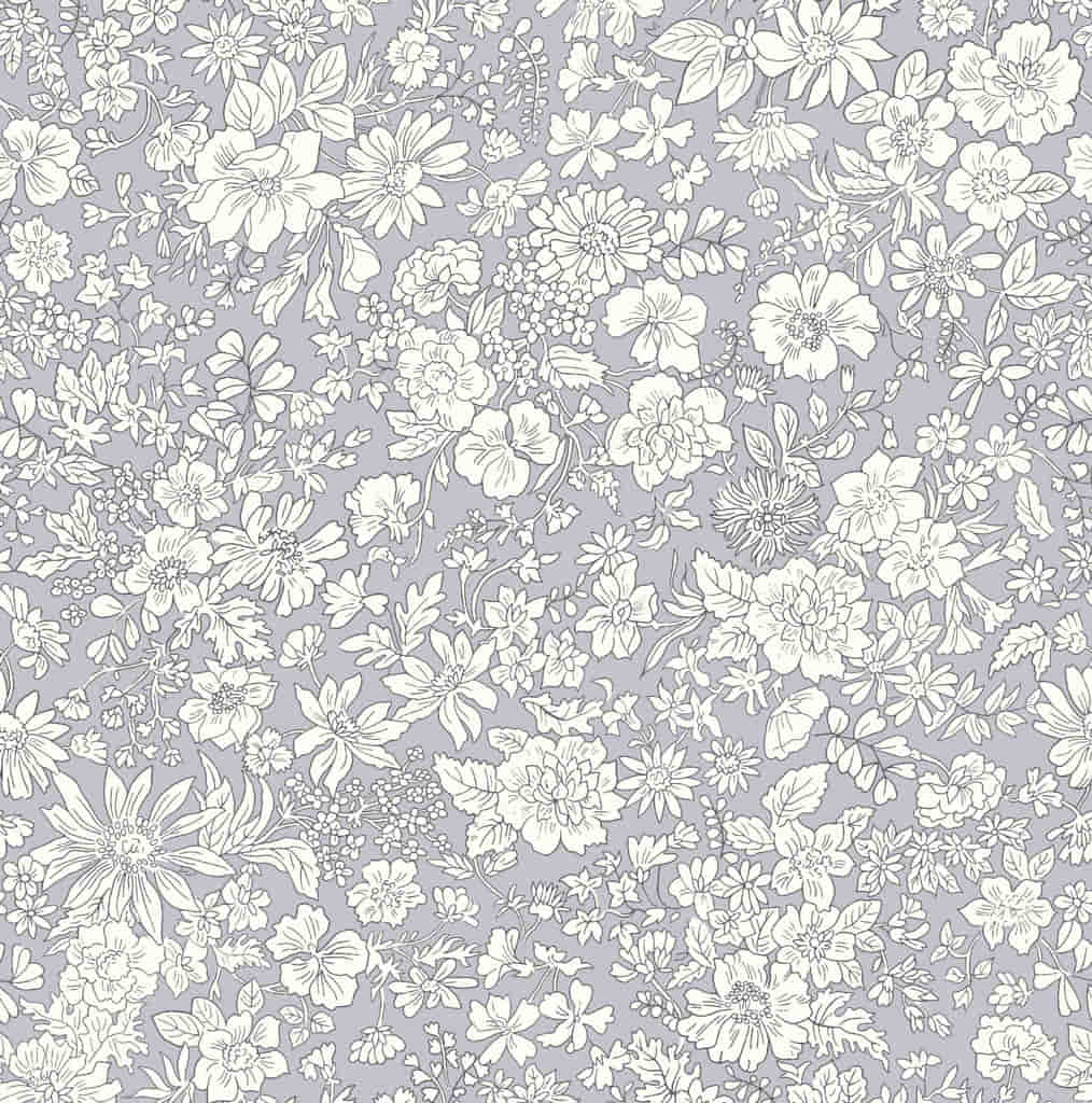 Liberty Fabrics - Emily Belle Neutrals, Fat Quarter, Steel