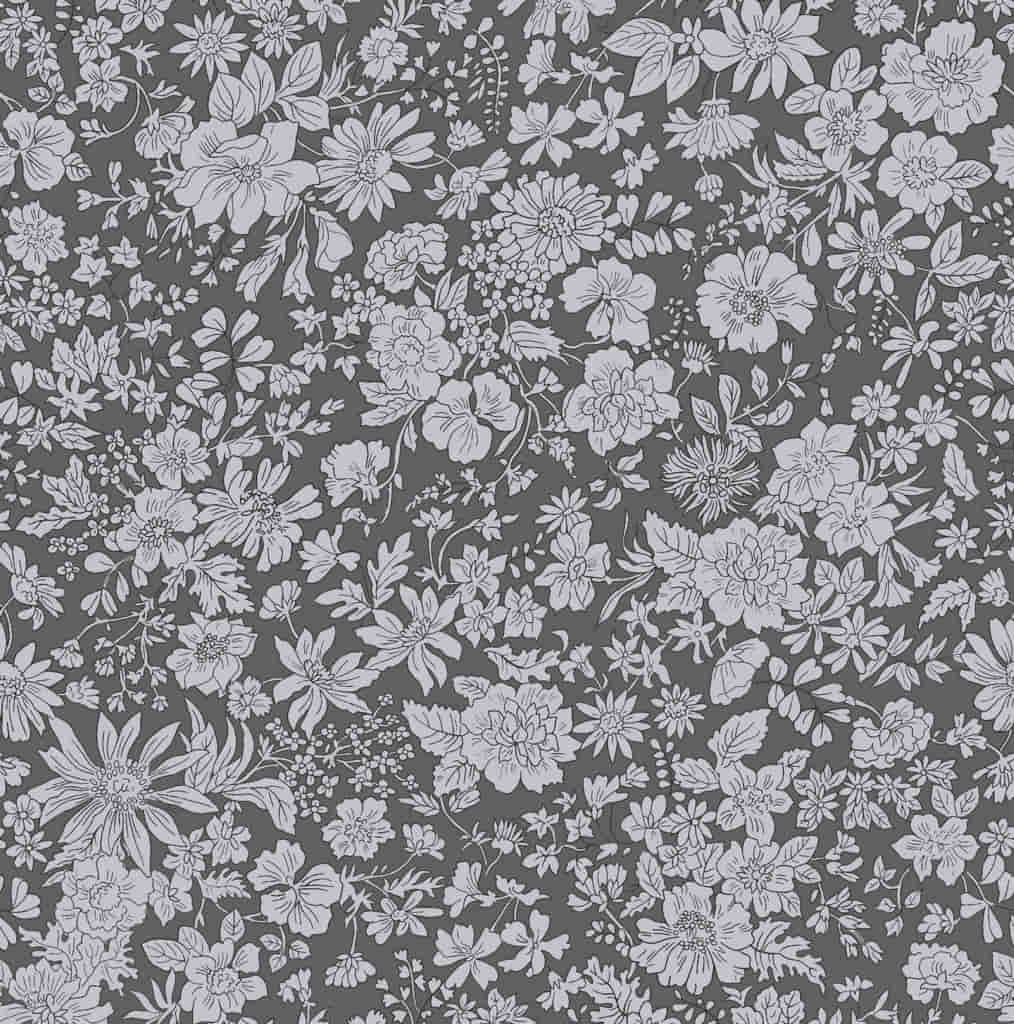Liberty Fabrics - Emily Belle Neutrals, Fat Quarter, Charcoal