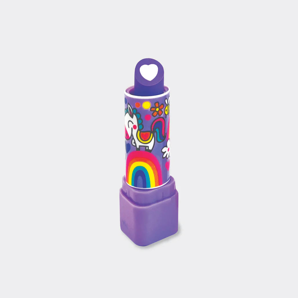 Lipstick Eraser - Purple, Rainbows and Unicorns