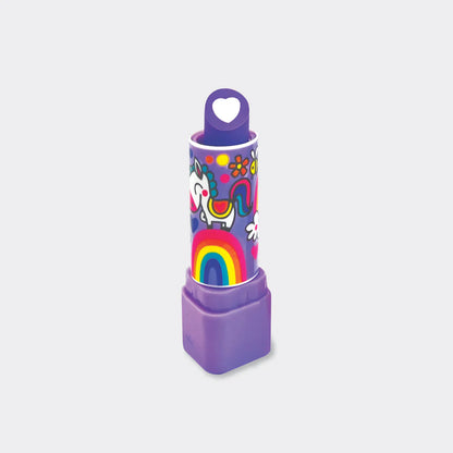 Lipstick Eraser - Purple, Rainbows and Unicorns
