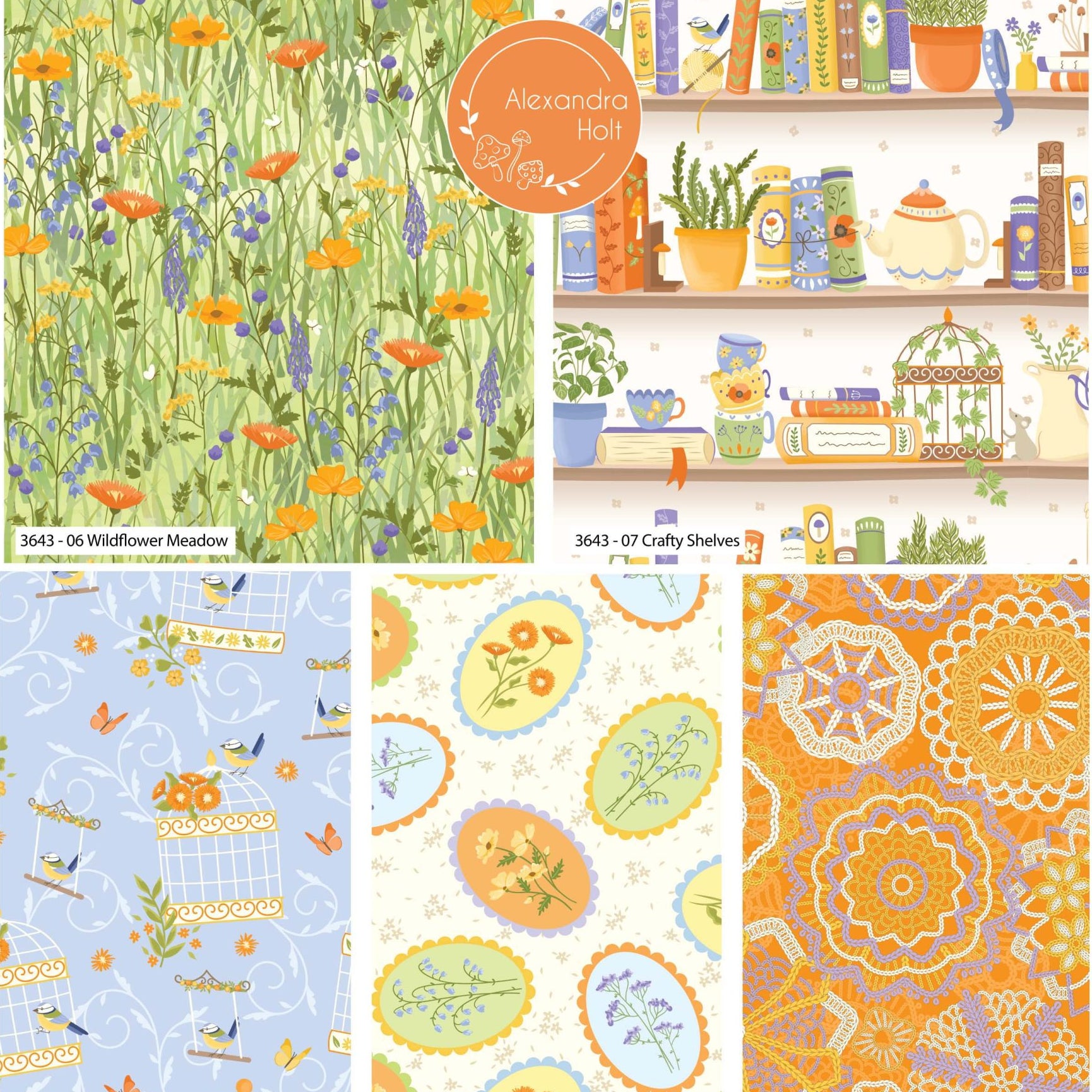 Make + Believe - Cottage Bliss, Wildflower Meadow, Fat Quarters Pack