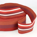 Double-Sided Striped Webbing Reds - Width 40mm