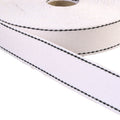 Stitched Webbing White - Width 30mm