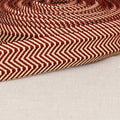 Herringbone Webbing Burgundy Red - Width 38mm