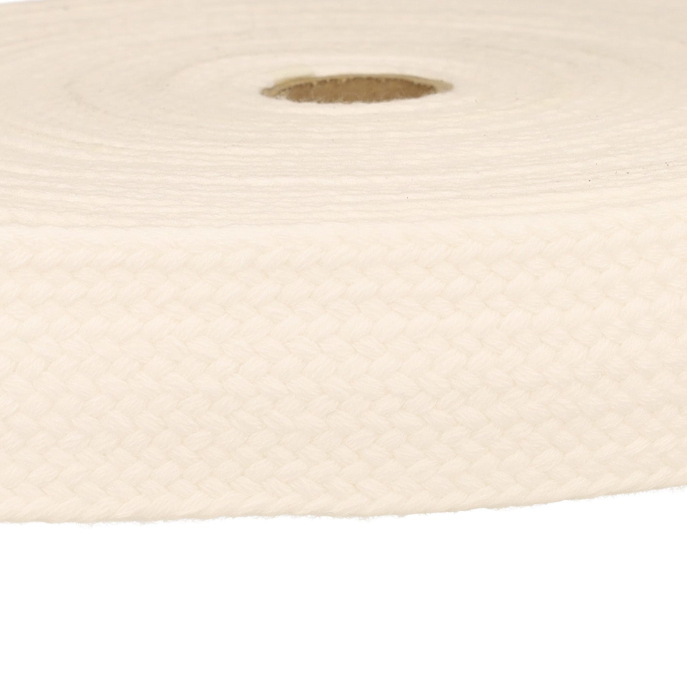 Braided Webbing White 40mm