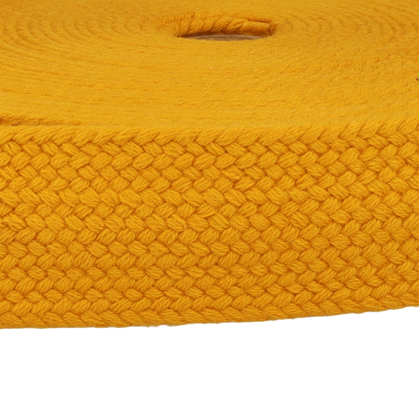 Braided Webbing Mustard Yellow 40mm