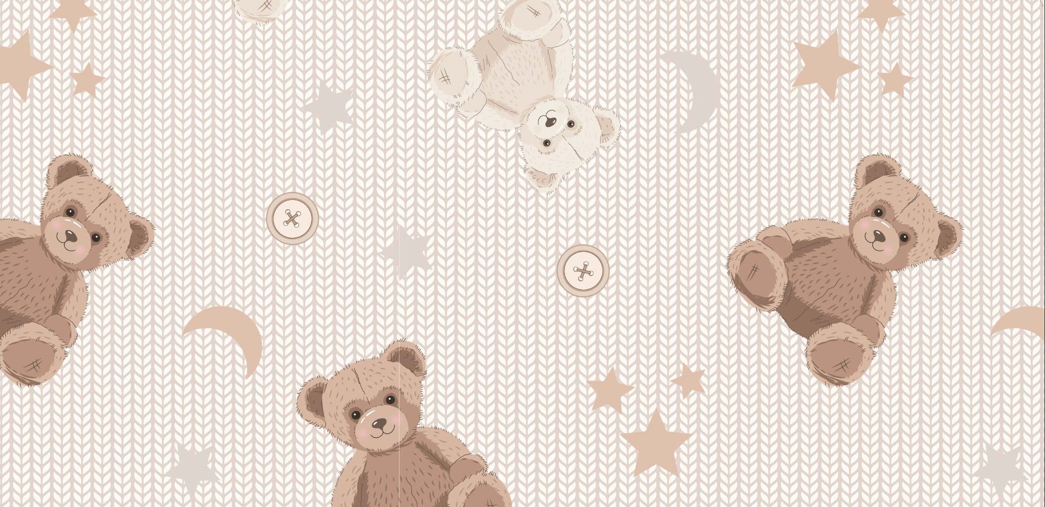 Craft Cotton Co - Toybox Treasures, Keepsake Bears - Fat Quarter