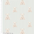 Craft Cotton Co - Toybox Treasures, Vintage Teddy, Sage