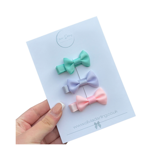 Pastel Clip Trio Set
